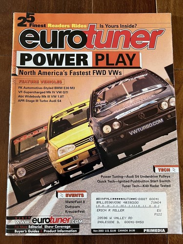 Eurotuner magazine nov 2003 - magazine,