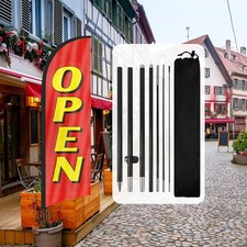 QSUM Open Feather Flag,8FT