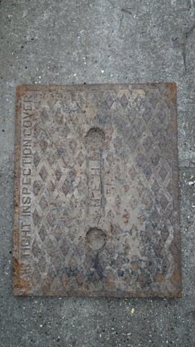 Old manhole cover - manhole,