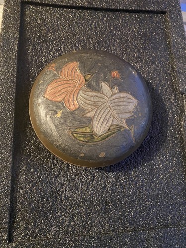 Vintage brass trinket - , dish