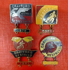 Vintage enamel badges