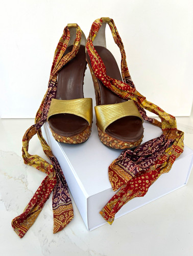 Giuseppe zanotti gold leather - gold,