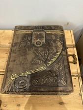Rare Antique Leather Bound Victorian Photo Album (9)