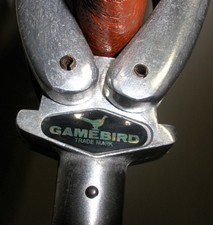 Gamebird Shooting Adjustable Height Walking Stick  Leather Seat U.K Made Quality