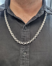 Belcher Chain Silver Sterling  26 1/4" Plain & Patterned Solid Hallmarked 61 G