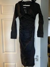 PLT Black Cut Out Bodycon Dress…Size 8