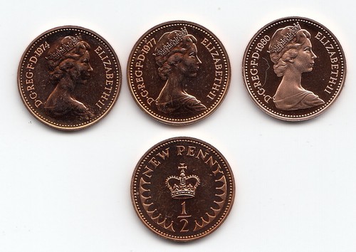 Half pennies pence - pennies,