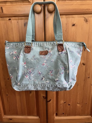 Fat face denim floral tote - face,