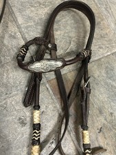 Western Dark Brown Bridle And