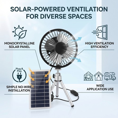 10w solar panel exhaust - 10w,