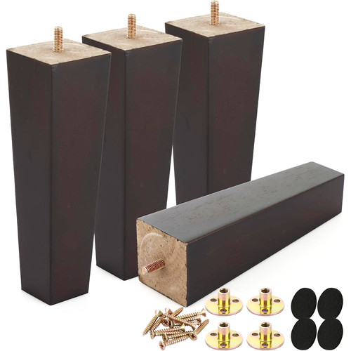Pack square wood legs - 4,