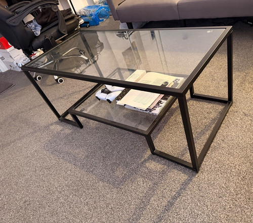 Rectangular glass top coffee - glass,