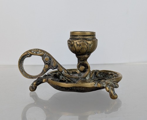 Antique brass ornate small - brass,