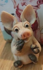 Piggin Petrified By David Corbridge 1993 Handmade. VGC Pig No box