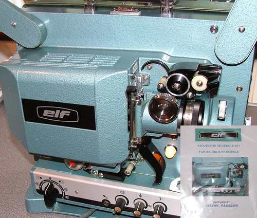Elf 16mm projector - projector, belt
