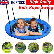 40'' Children Hanging Rope Round Nest Tree Swing Seat Kids Outdoor Garden Toys
