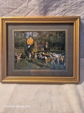 framed vintage print of the