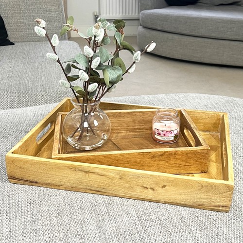 Wooden serving tray handles - serving,