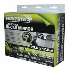 CHILD VIEW IN CAR MIRROR BABY SAFETY LARGE WIDE REARWARD FACING SEAT 25.5x17.5cm