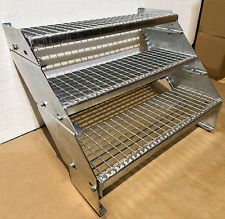 Metal staircase adjustable height and steps - galvanised and weatherproof