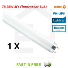 1X T8 36W 4Ft Fluorescent Tube Replacement 1200mm Colours 830/835/840/865 