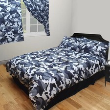 Camo Black Camouflage Duvet
