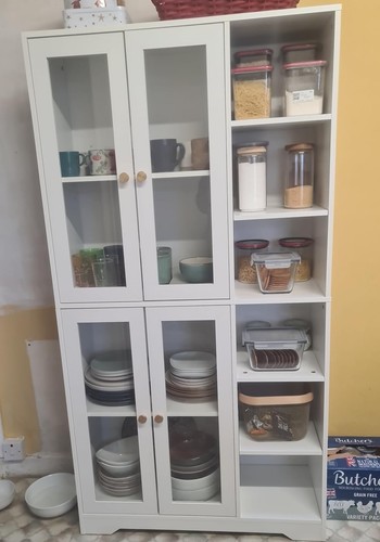 Tall kitchen storage cupboard - kitchen,