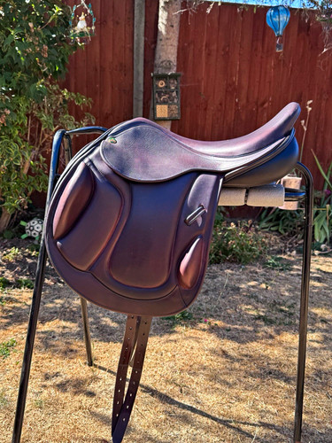Brown leather monoflap - brown,
