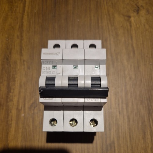 Mem mcb amp triple pole - mcb,