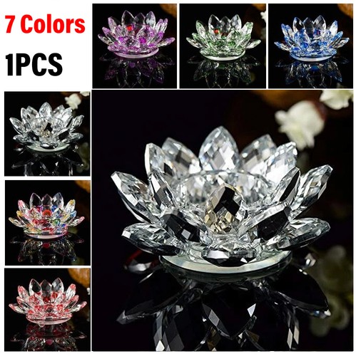 Candle holder crystal glass - candle,