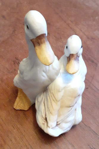 Vintage unglazed porcelain - unglazed,