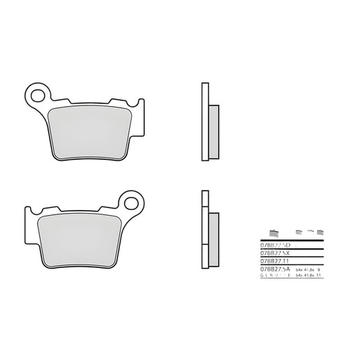 Brake pads brembo 07bb275a - pads,