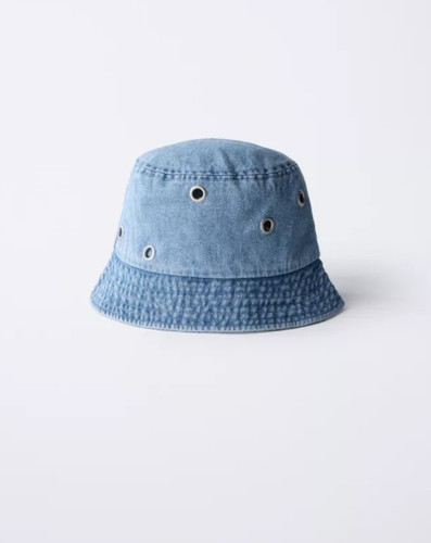 Zara denim eyelet bucket size - eyelet,