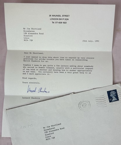 Leonard cheshire signed - cheshire,