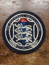 Scarce Circa 1960's Engand Football Association Coach Embroidered Felt Badge.