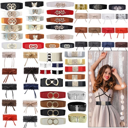 Women ladies wide - ladies, belt
