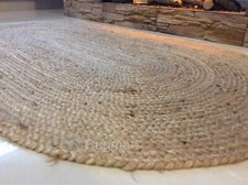 Oval Braided Natural 100% Jute