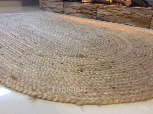 Oval braided natural - oval,