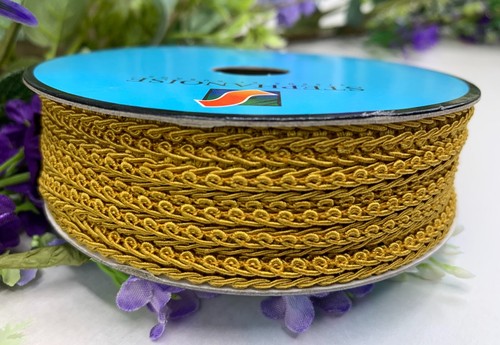 6mm scrolled gimp braid - , trim