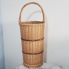 Wicker Umbrella Stand With Handle Height 66 cm/26 Inches Pre Owned