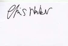 CHRIS WALKER  AUTOGRAPH SIGNED