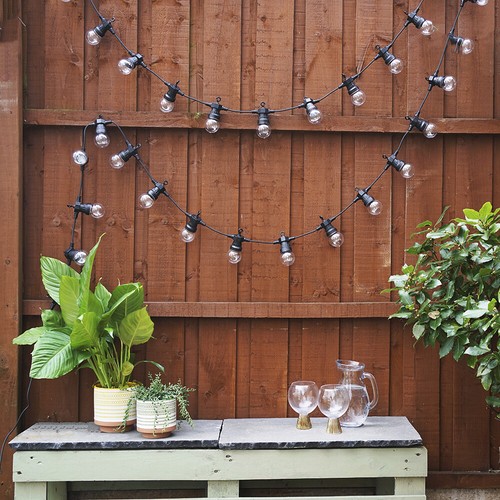 Outdoor black festoon string - festoon,