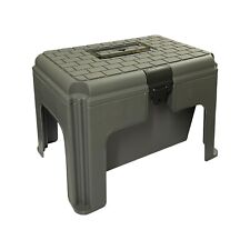Grey Horse LARGE Step up Grooming Tack Box Seat / Step equestrian stable pony