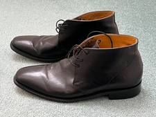 John White mens black leather