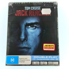 Jack Reacher - Tom Cruise - Steelbook - Blu Ray + DVD - Region B/4 - New Sealed