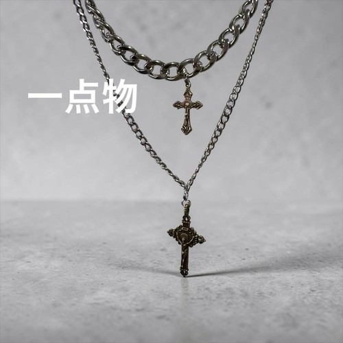 Draction gothic cross necklace - draction,