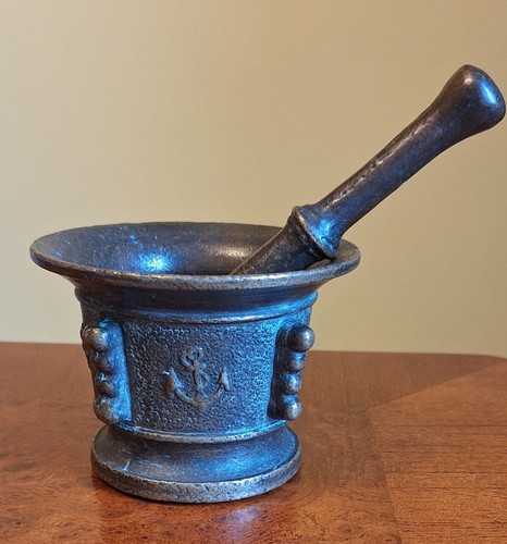 Rare antique c16th mortar - mortar, &