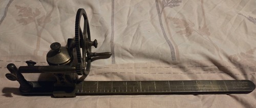 Victorian brass wool tester - ,