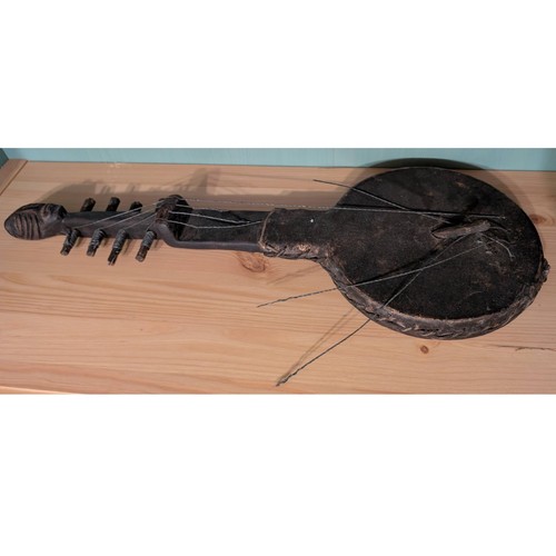 African guitar lute - african,