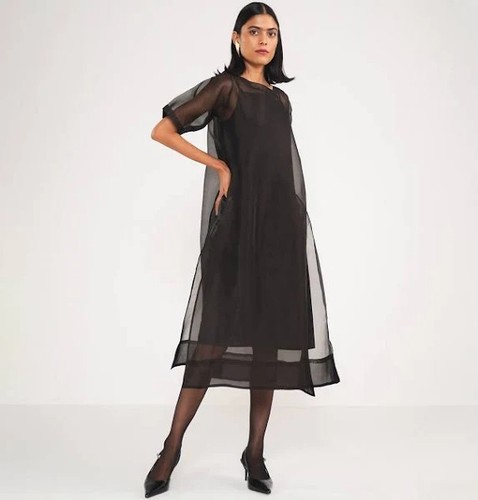 Luxury women black organza - luxury,
